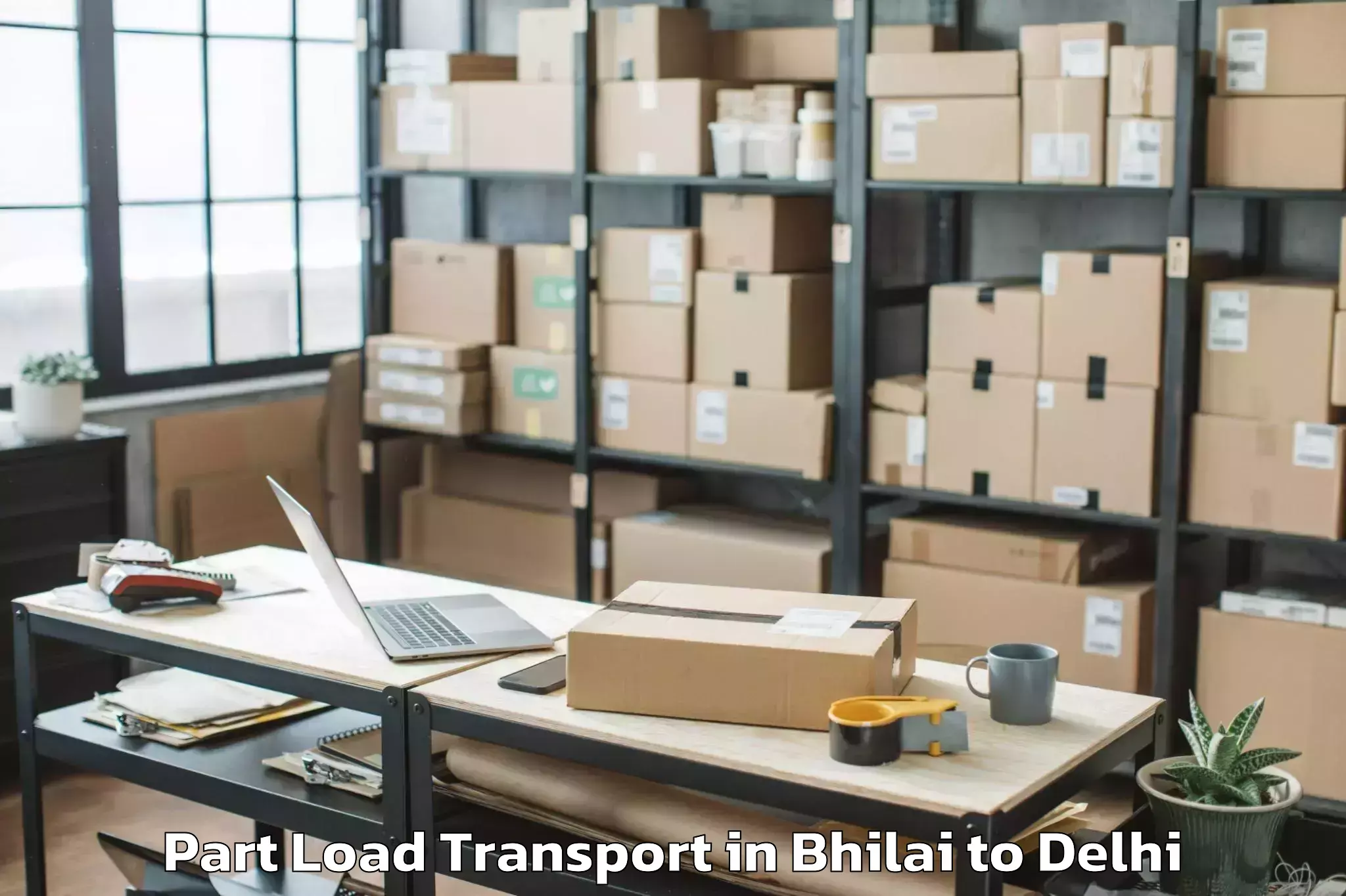 Top Bhilai to Nangloi Jat Part Load Transport Available